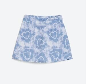 Runway Tie Dye Heart Skort Girls Size M 8/10 Blue